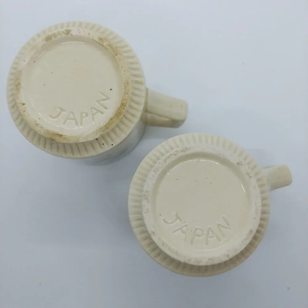 Set of  2 Vintage 70s Coffee/Tea Stoneware Mugs - Picture 4 of 4